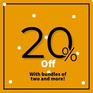 Sale! Bundles of two or more get 20% off!